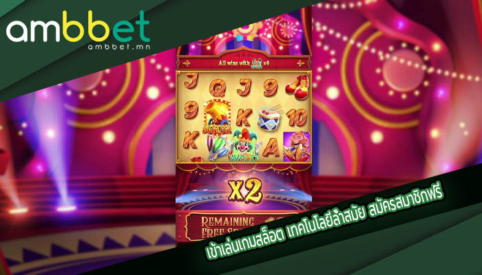เข้าเล่นเกมสล็อต เทคโนโลยีล้ำสมัย สมัครสมาชิกฟรี